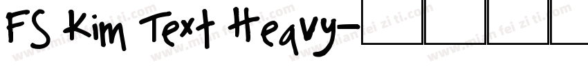FS Kim Text Heavy字体转换